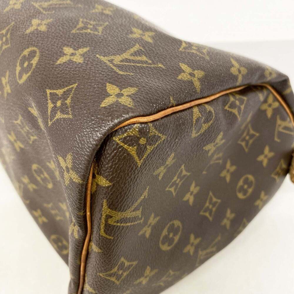 Louis Vuitton Monogram Speedy 30 Handbag M41108 Brown Women's - Picture 6 of 12